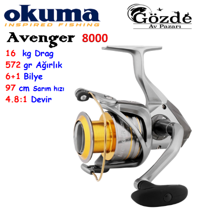 Okuma Avenger Av-8000  6+1 Bilye Makine   resmi