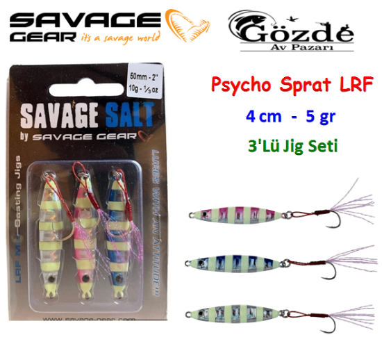 Savage gear Psycho Sprat Lrf Jig  3 Adet 5 gr resmi