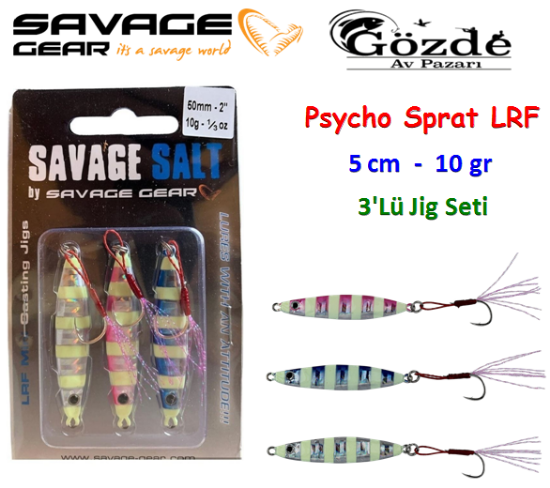 Savage gear Psycho Sprat Lrf Jig  3 Adet 10 gr resmi