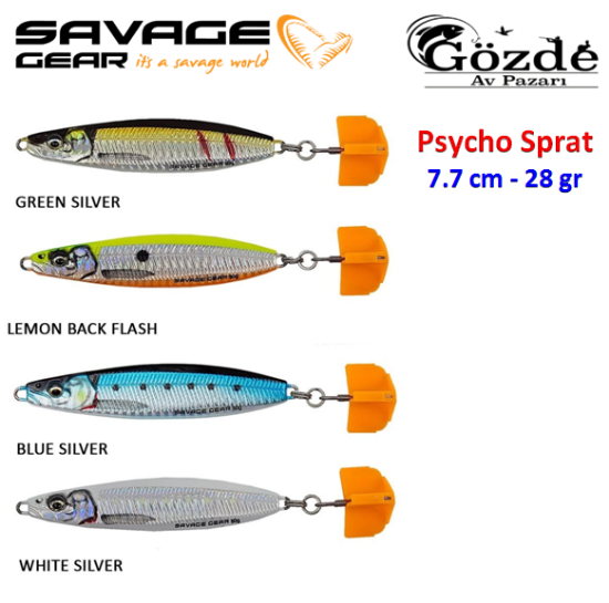 Savage gear Psycho Sprat 28 gr Jig Yem resmi