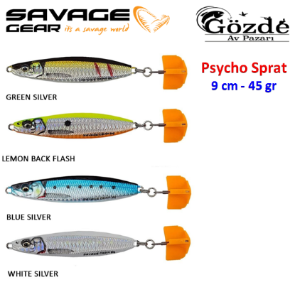 Savage gear Psycho Sprat 45 gr Jig Yem   resmi