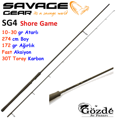 Savage gear SG4 Shore Game 274 cm 10-30 gr Kamış  resmi