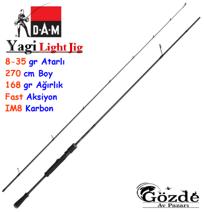 Dam Yagi Light Jig  2.70 m 8-35 gr  Spin Kamışı resmi