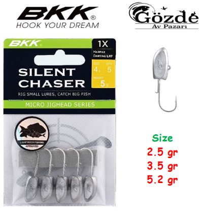 BKK Silent Chaser-Harpax Darting LRF Jighead 2.5 gr  resmi