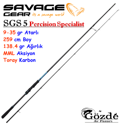 Savage Gear SGS5 Precision Lure  2.59 Mt  9-35 gr Kamış resmi