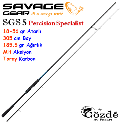 Savage Gear SGS5 Precision Lure  3.05 Mt  18-56 gr Kamış resmi