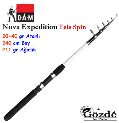 Dam Nova Expedition  2.40 m 20-40 gr  Tele Spin Kamışı  resmi