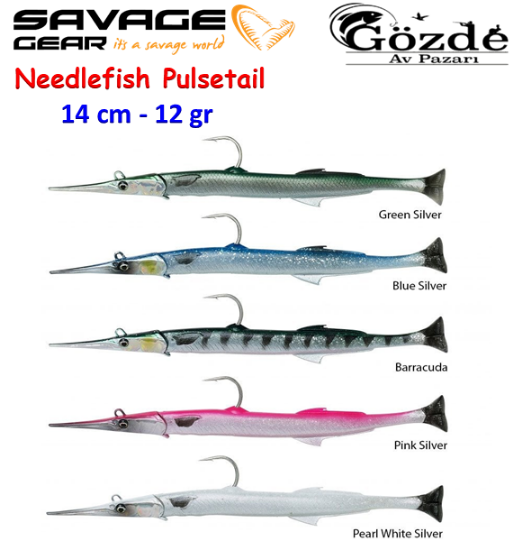 Savage Gear Needlefish Pulsetail 2+1 14 cm 12 gr Silikon Balık resmi