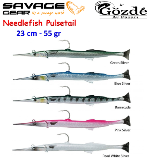 Savage Gear Needlefish Pulsetail 2+1 23 cm 55 gr Silikon Balık resmi