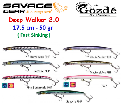 Savage gear Deep Walker 2.0 17.5 cm 50 gr Suni Yem resmi