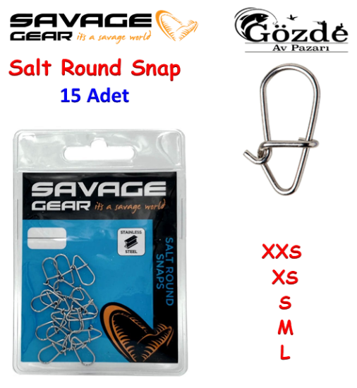 Savage Gear Salt Round Snap 15 Adet   resmi