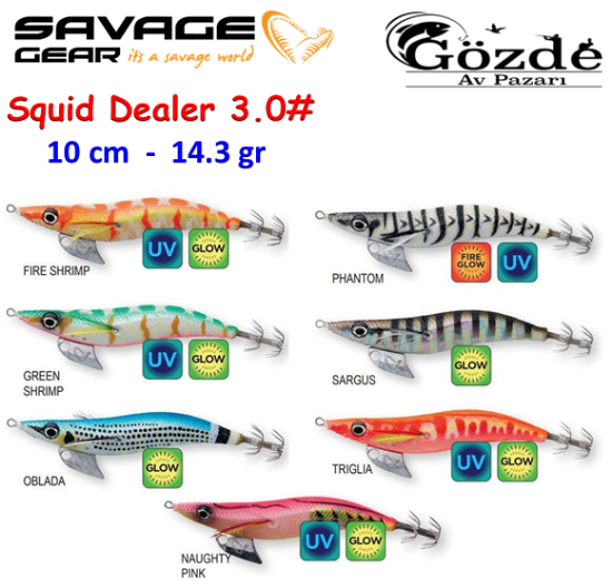 Savage Gear Squid Dealer #3.0  14.3 gr Kalamar Zokası  resmi