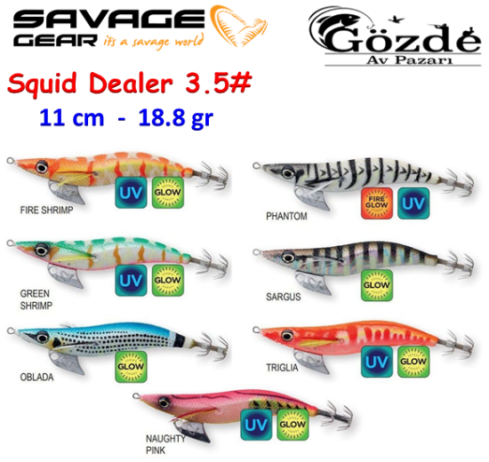 Savage Gear Squid Dealer #3.5  18.8 gr Kalamar Zokası  resmi