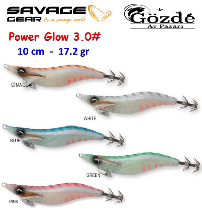 Savage Gear Power Glow Egi #3.0  17.2 gr Kalamar Zokası  resmi