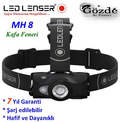 Led Lenser MH8 Kafa Feneri ( Şarjlı )  resmi