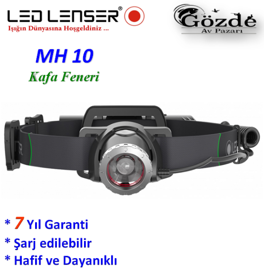 Led Lenser MH10 Kafa Feneri (Şarjlı) resmi