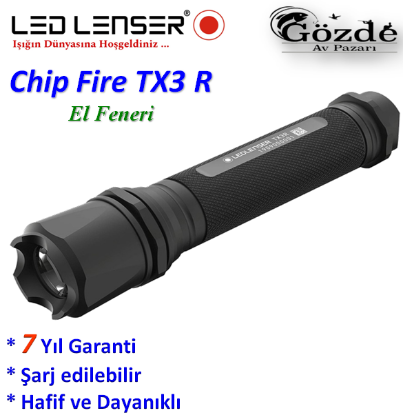 Led Lenser Chip Fire Tx3R El Feneri ( Şarjlı )  resmi