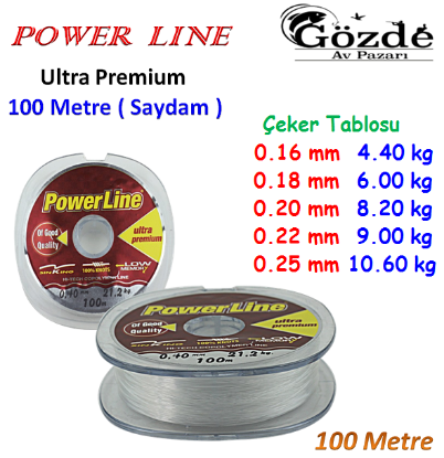 Power line Ultra Premium Soft 100 m. Makara Misina resmi