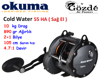 Okuma Cold Water CWL-55HA (Sağ El) Çıkrık Makine resmi