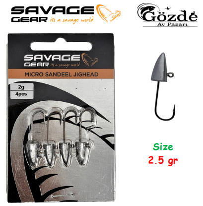 Savage gear LRF Micro sandeel jigghead  2,5 gr  4 adet  resmi