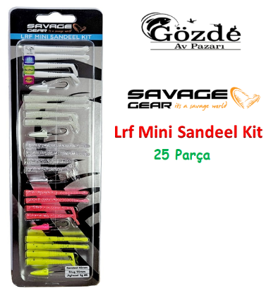 Savage Gear LRF Mini Sandeel Kit 25 Adet Silikon Yem resmi