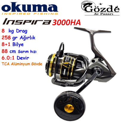 Okuma Inspira ISX-3000 HA1 Gunsmoke 8+1 Bilye Makine  resmi