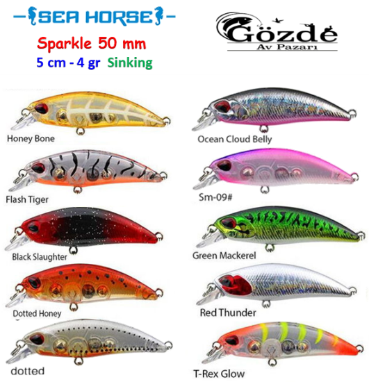 Sea Horse Sparkle 50s  5 cm  4 gr  Sinking Sahte  resmi