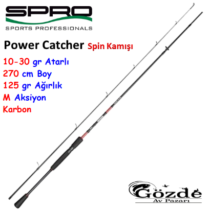SPRO Power Catcher 270 cm 10-30 gr Spin Kamışı  resmi