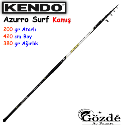 Kendo Azurro Surf 420cm 200 gr Teleskopik Kamış  resmi