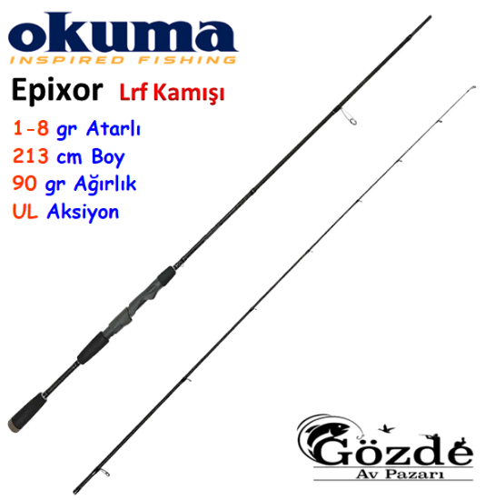 Okuma Epixor LRF Ultra Light Game Spin 213cm 1-8gr 2 Parça Olta Kamışı resmi