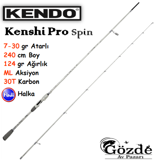 Kendo Kenshi Pro 240 cm 7-30 gr Spin Kamışı resmi